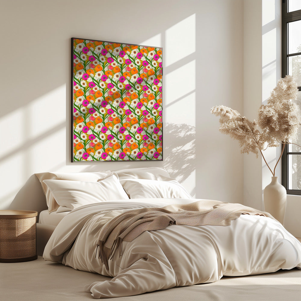 Floral Harmony Quilt | Poster