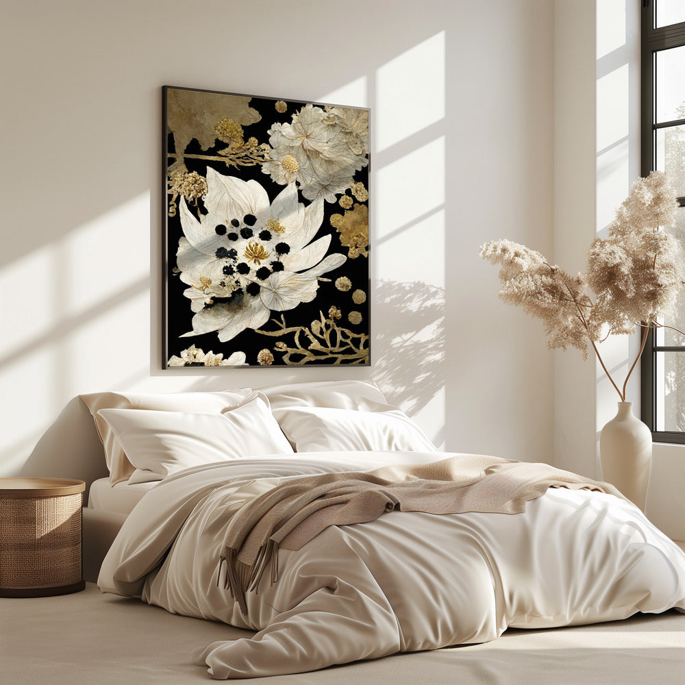 Golden Petal Bloom | Poster