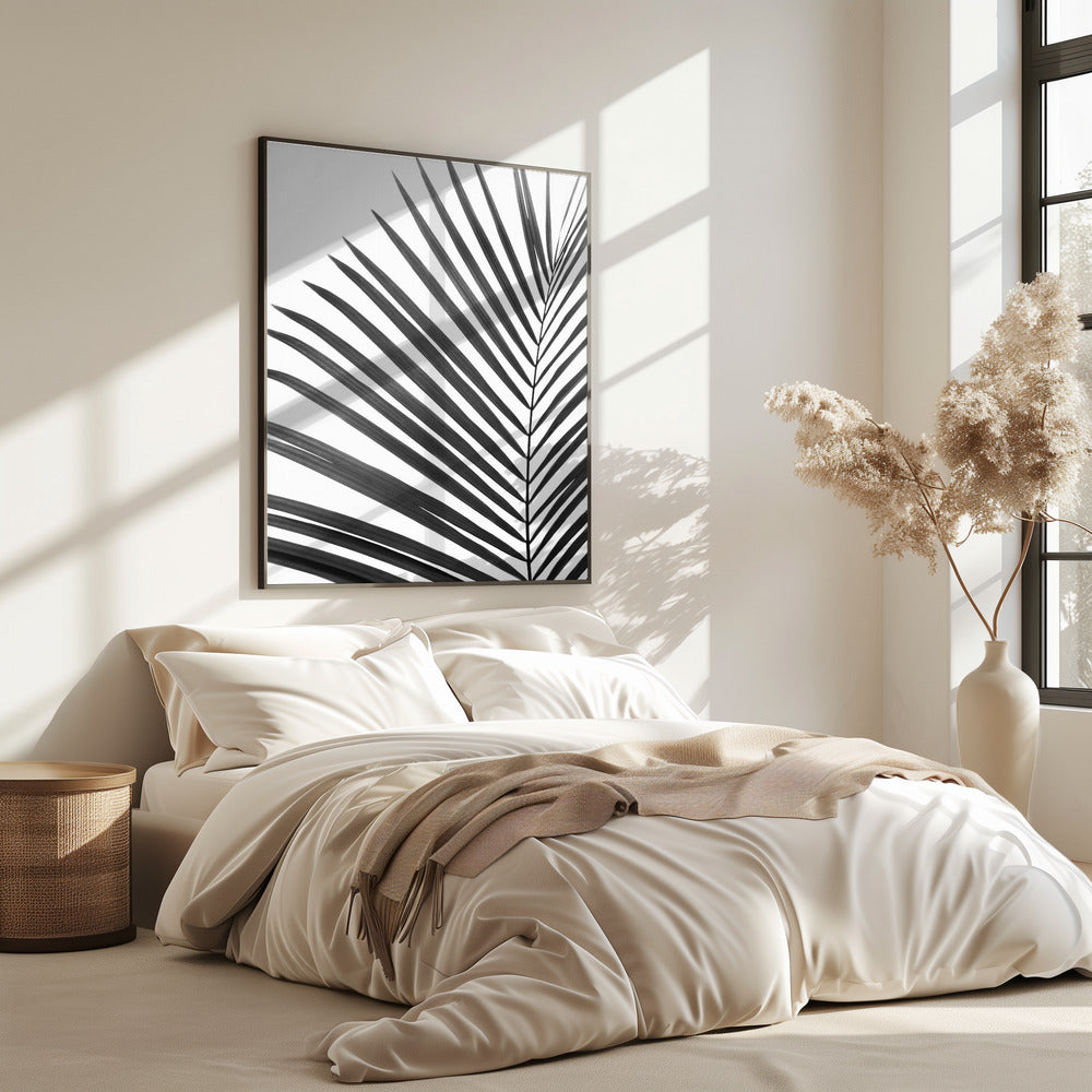 BW Palm Leaf | Poster