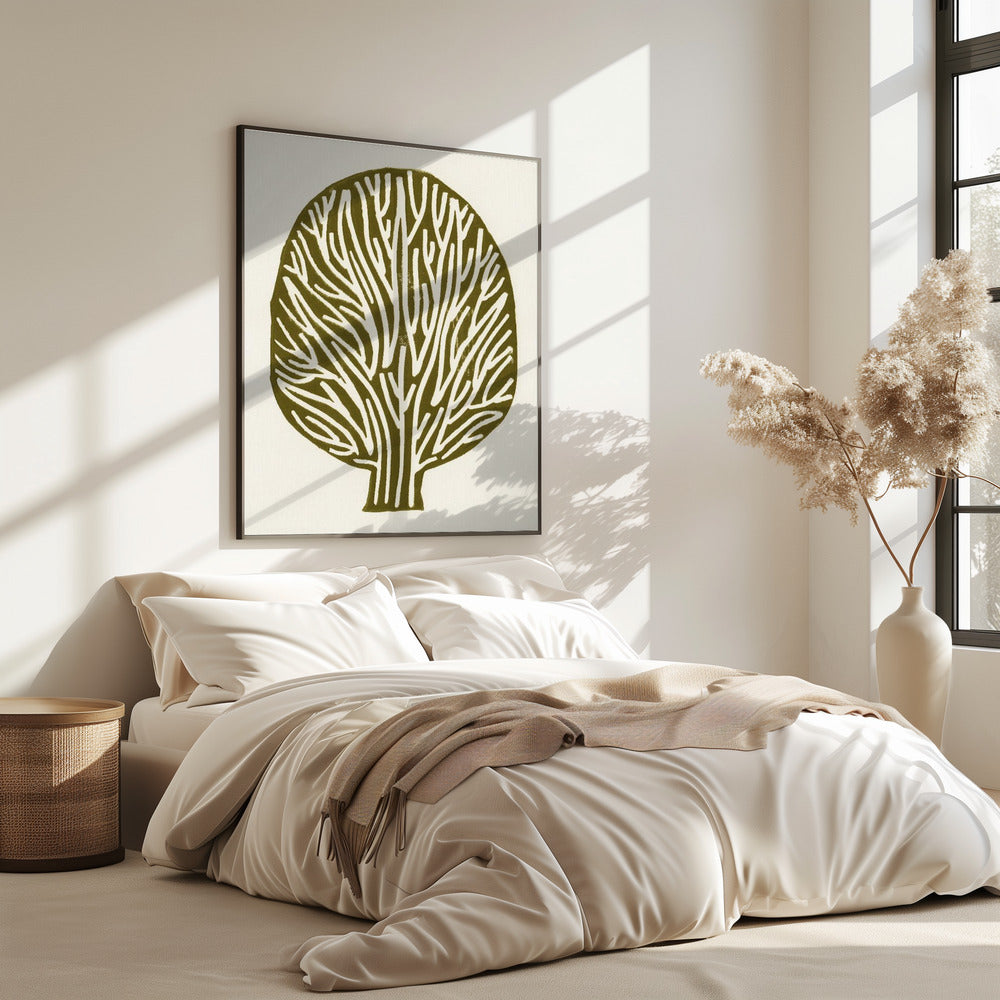 Linocut Tree | Poster