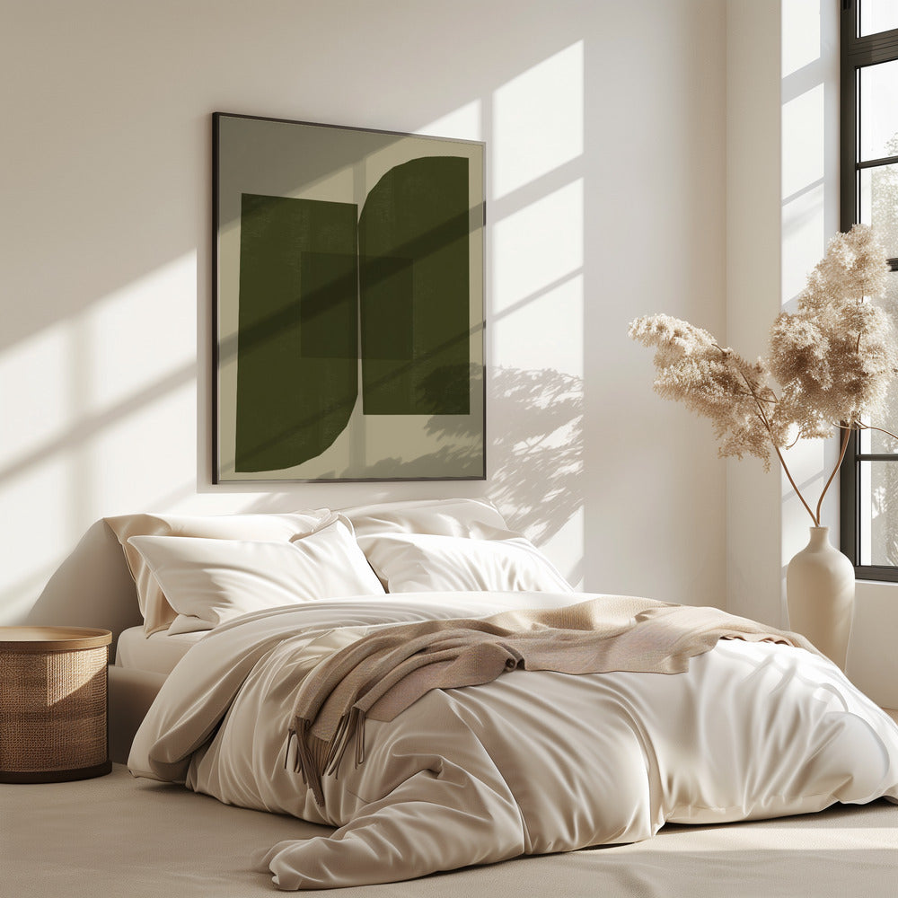 Dark Geometric Forms | Poster