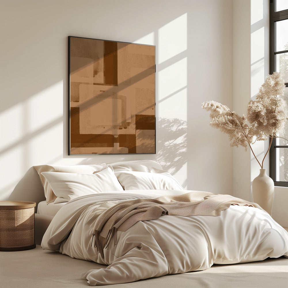 Sepia Geometric Flow | Poster