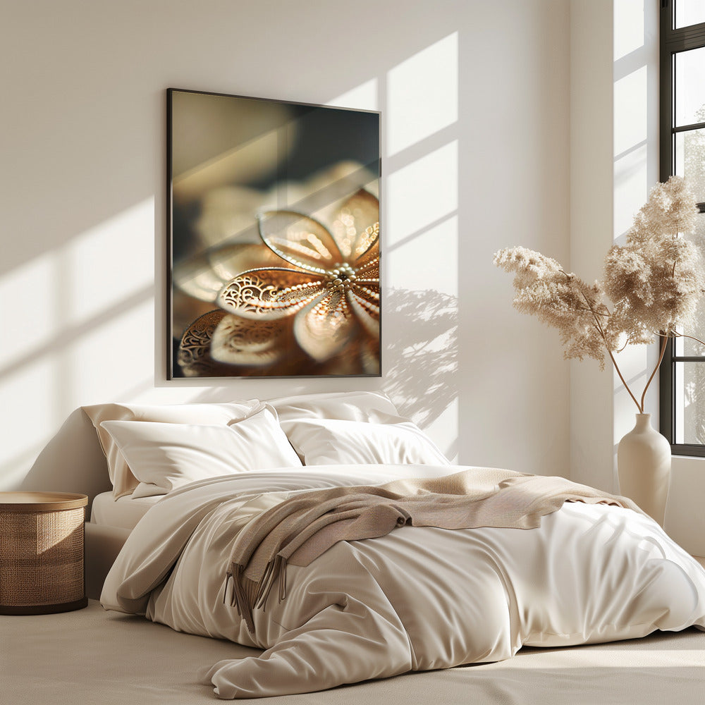 Golden Petal Glow | Poster