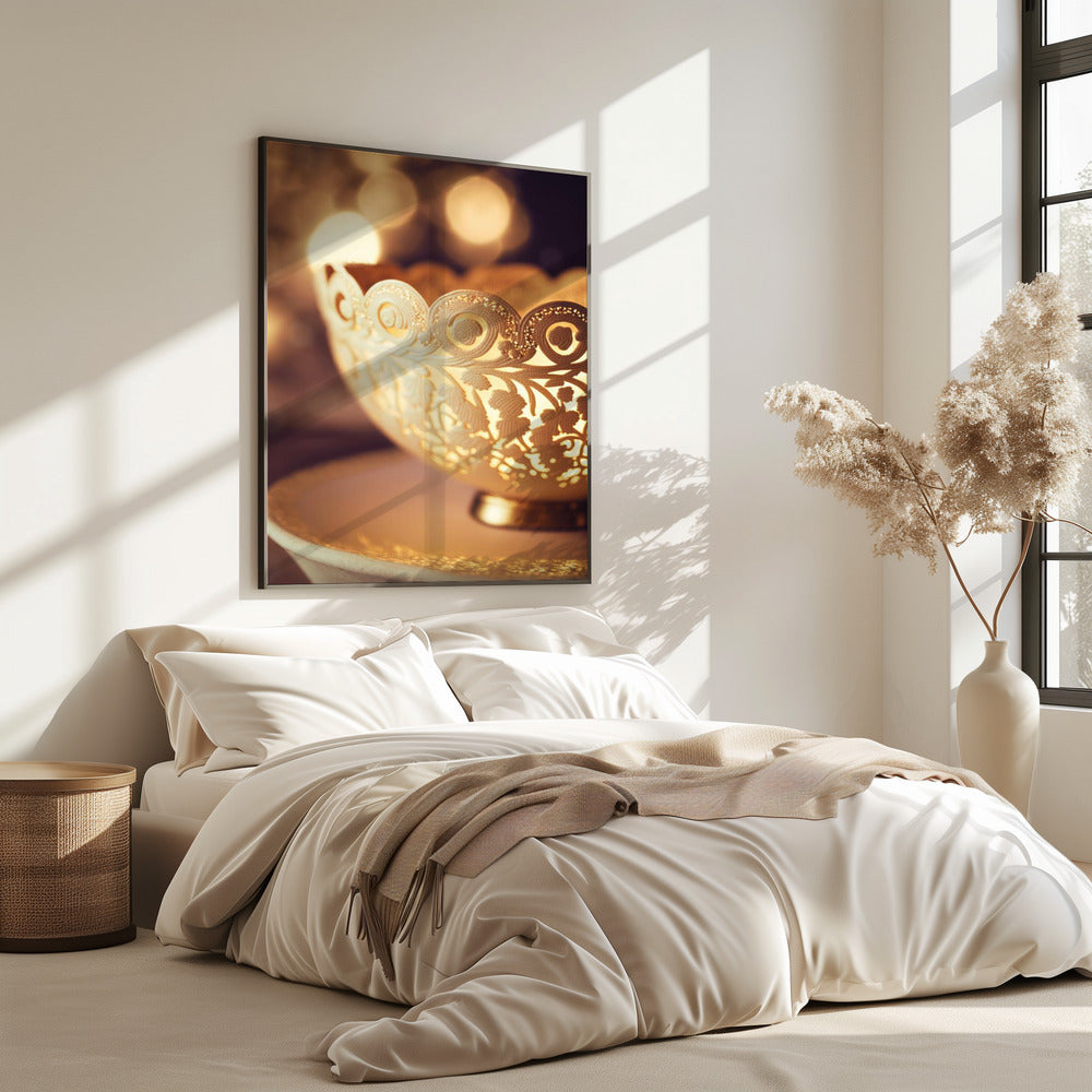 Golden Lace Glow | Poster