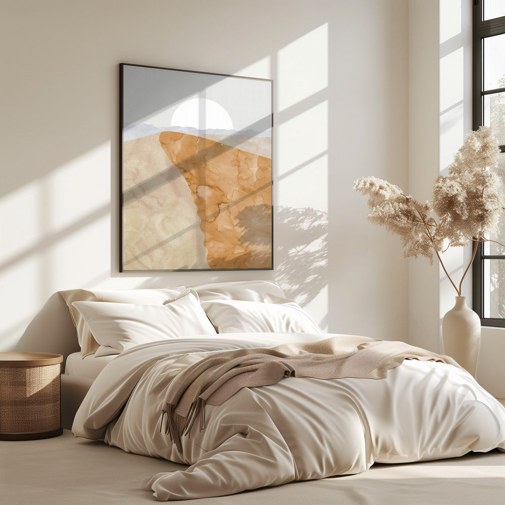 Sand dune and moon | Poster