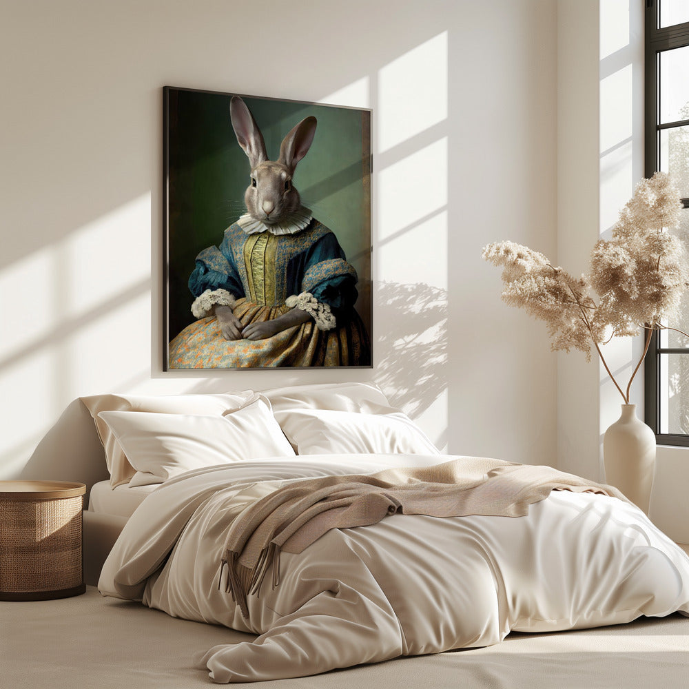 Regal Hare Portrait | Poster