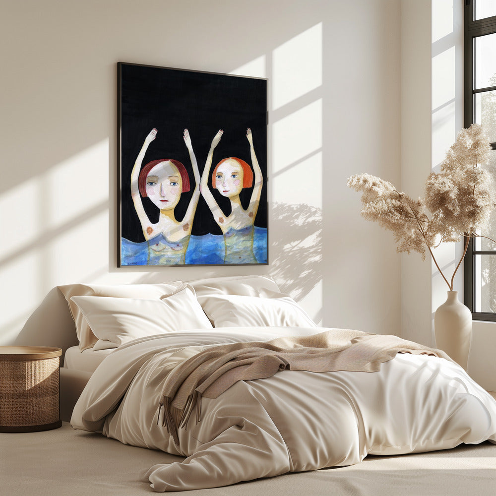 Swimming Girls | Poster