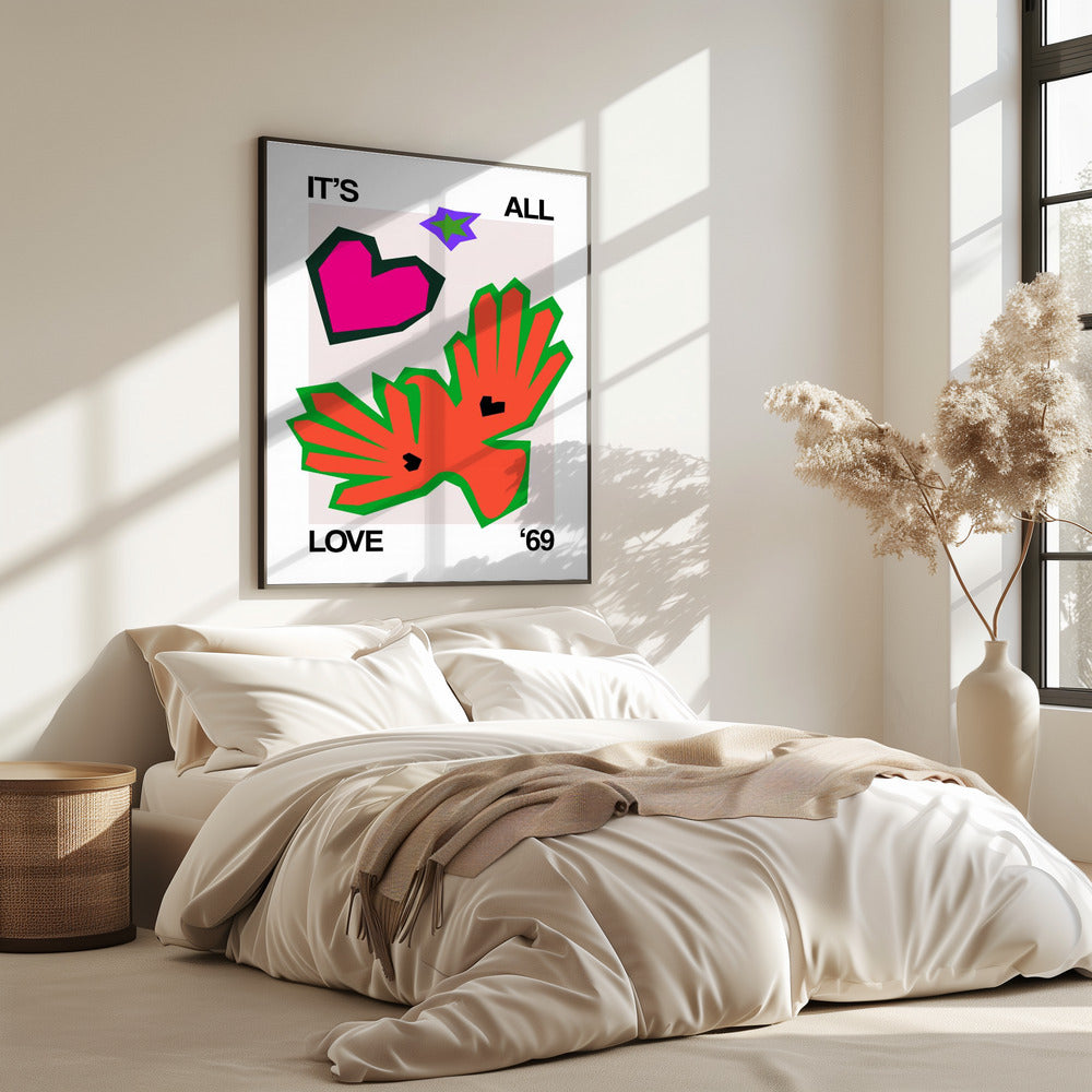 It's All Love '69 Bird Orange | Poster