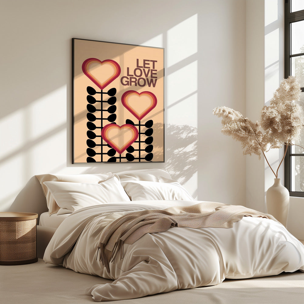 Let Love Grow Cream | Poster