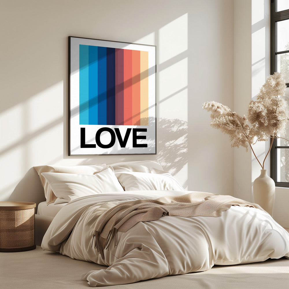 Mirror Stripe LOVE | Poster