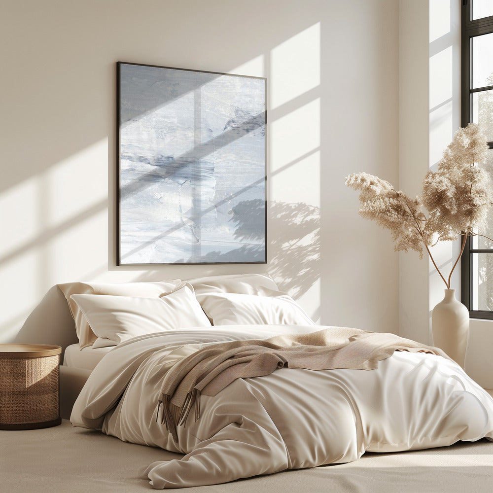 Black And White Brushstrokes | Poster