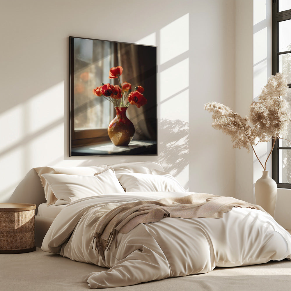 Warm Poppy Glow | Poster