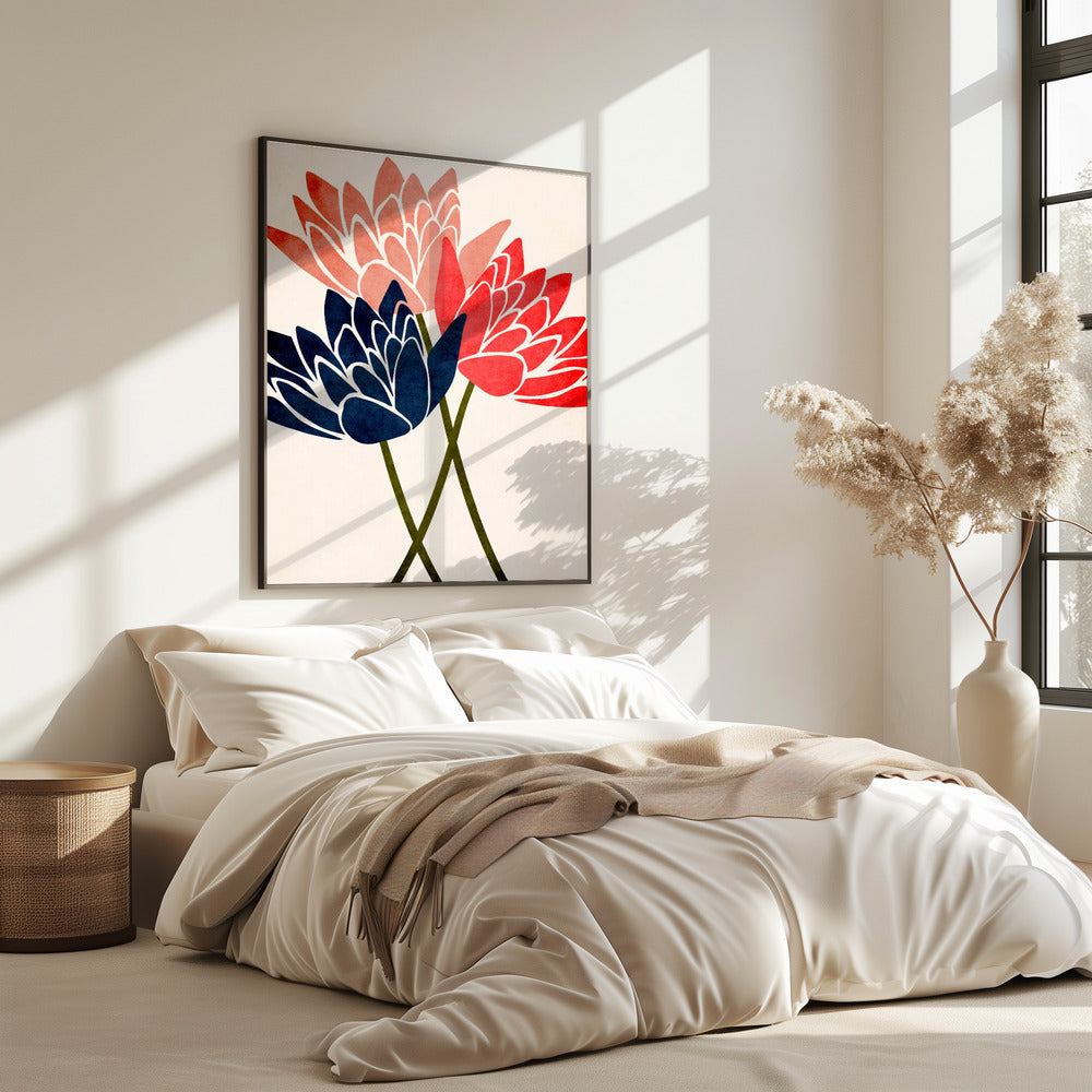 Three Dancing Blossoms | Poster