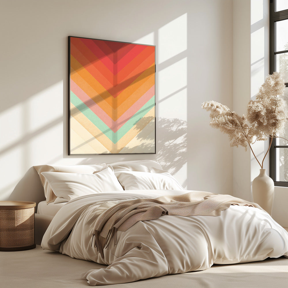 Rainbow Chevrons | Poster