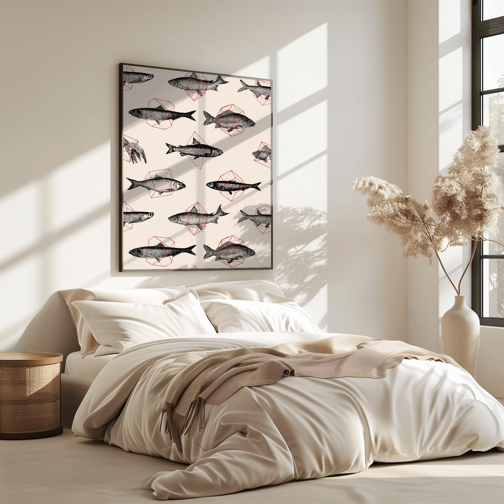 Fishes In Geometrics Nº4 | Poster