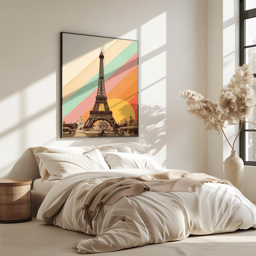 Eiffel Tower Rainbow | Poster