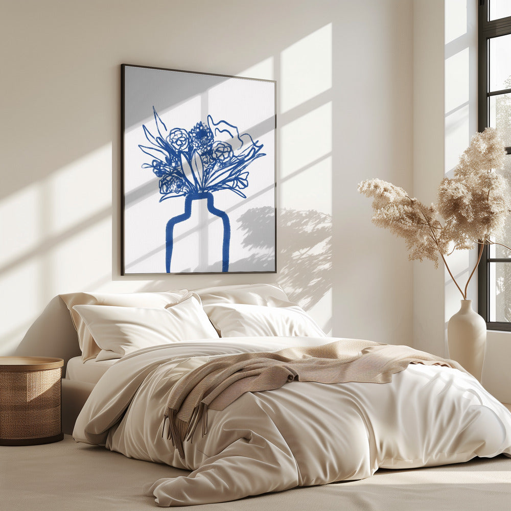 Blue Vase Bouquet | Poster