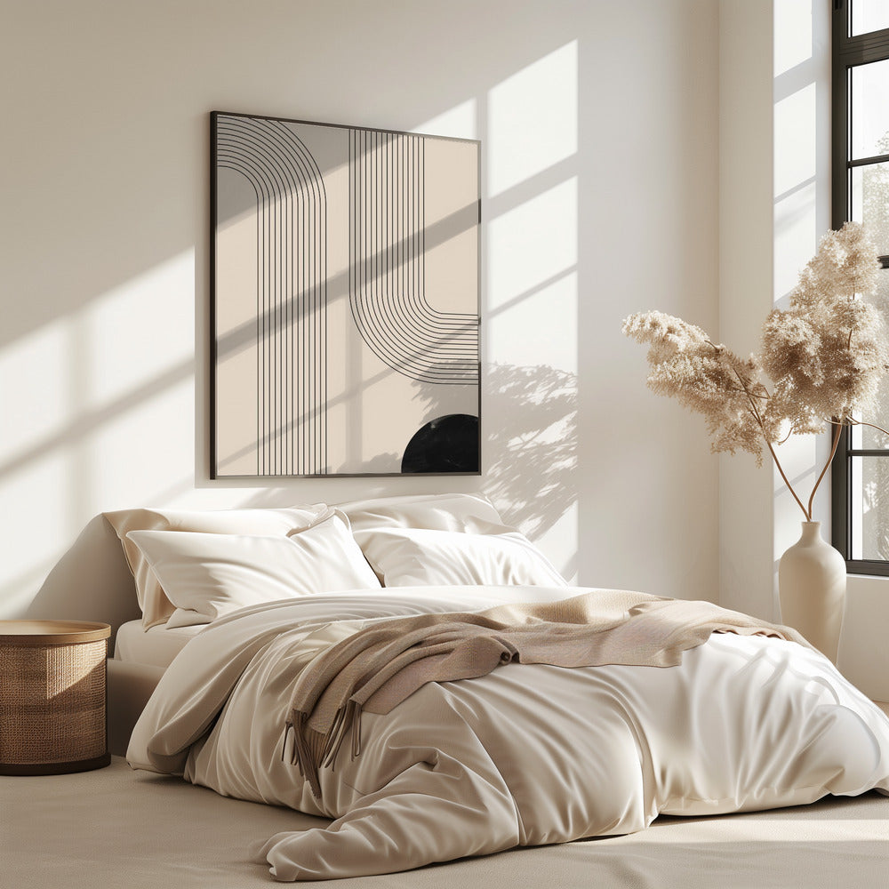 Black Minimal Line Art | Poster