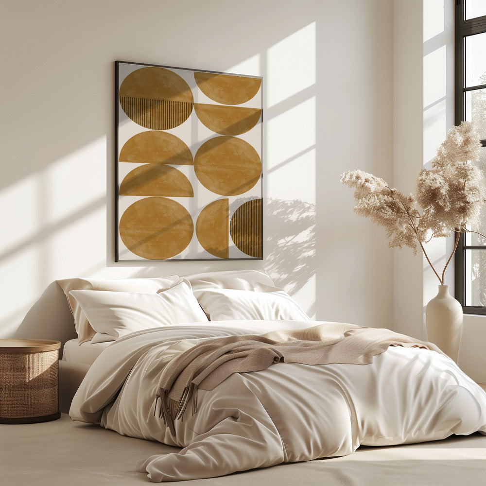 Golden Geometric Rhythm | Poster