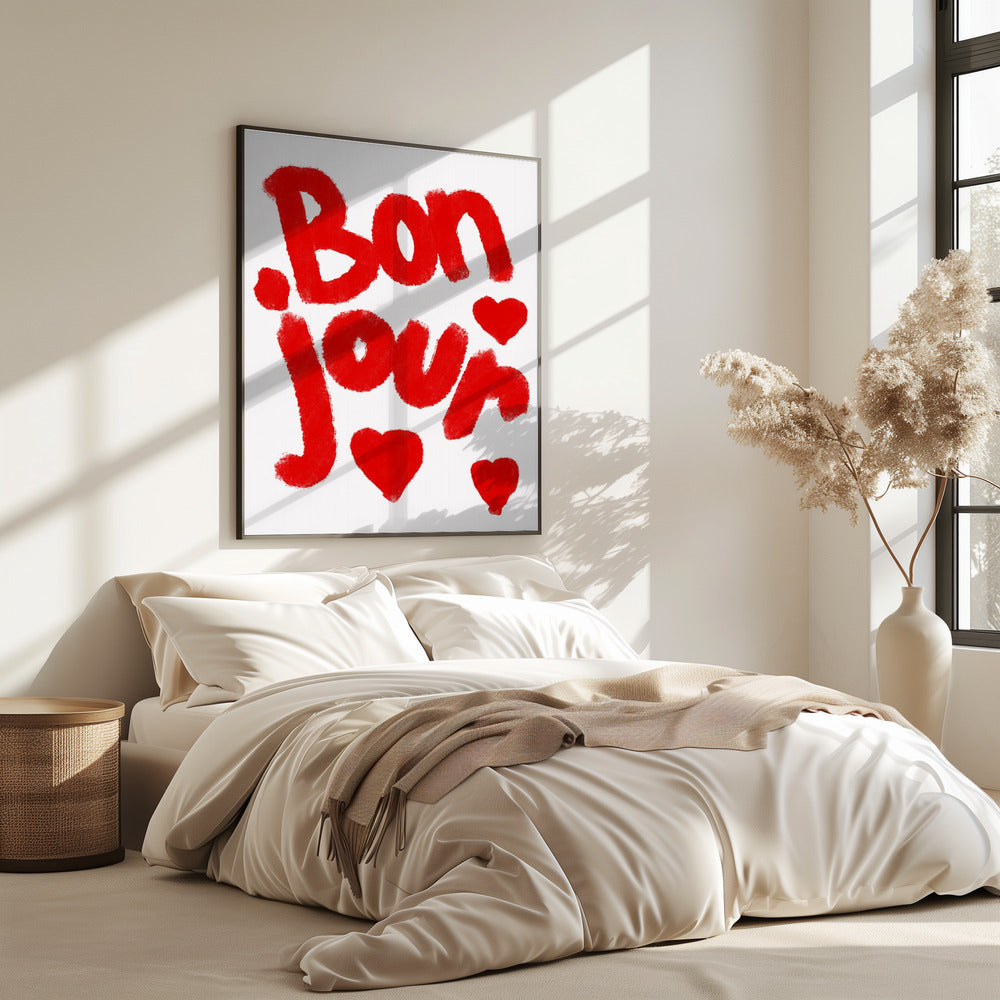 Bonjour Hearts | Poster