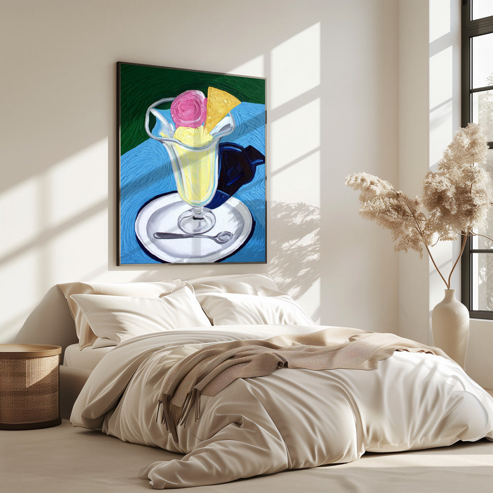 Raspberry and Vanilla Ice Cream | Poster