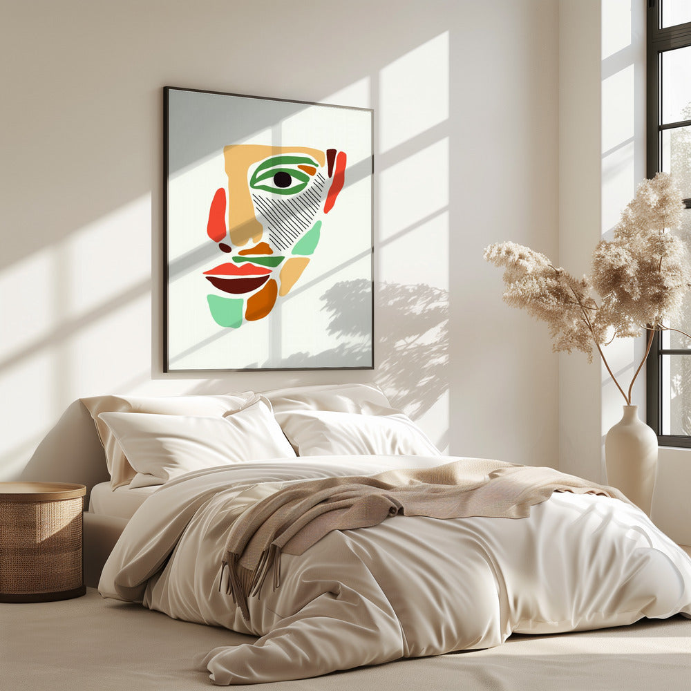 Color Abstract Faces #2 | Poster