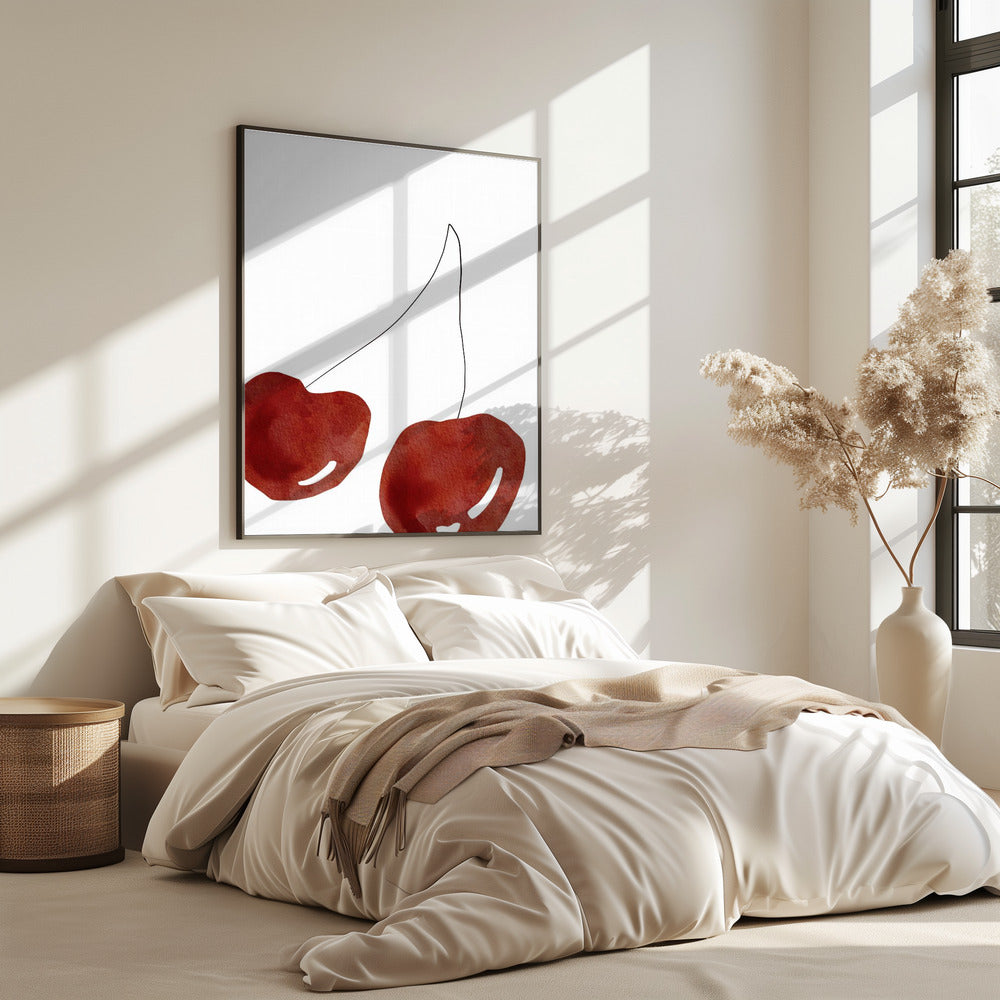 Isolated Cherries | Poster