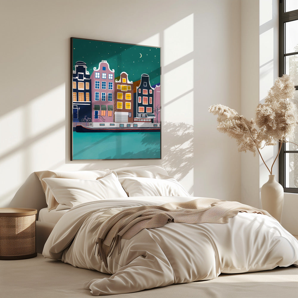 Amsterdam by night | Poster