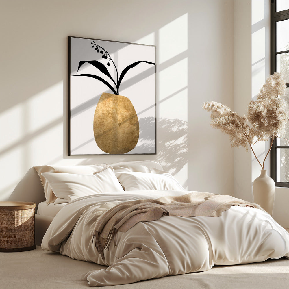 Water Lilies   Gold | Poster