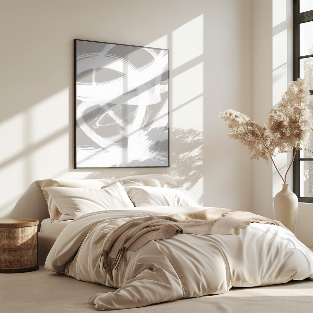 Abstract Brush Strokes 6 A1 | Poster
