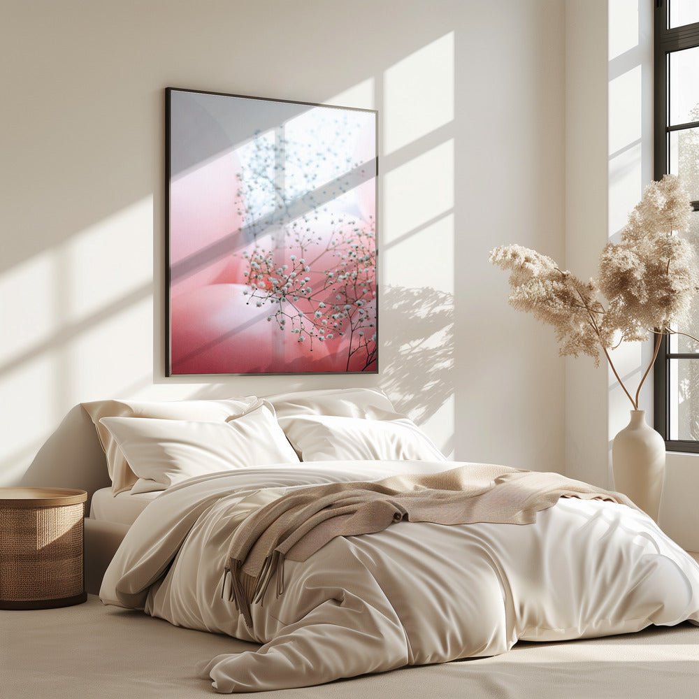 Delicate Balloons with Flower | Poster