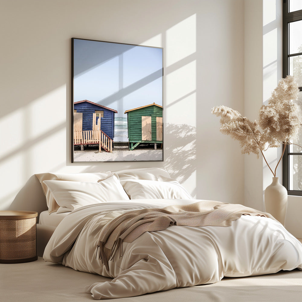 Coastal Huts Harmony | Poster