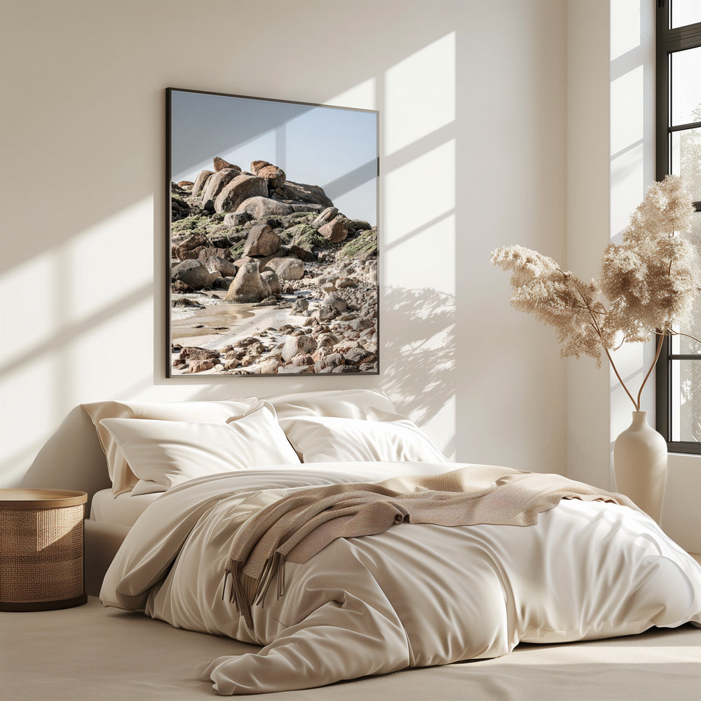 Rocky Coastline Serenity | Poster