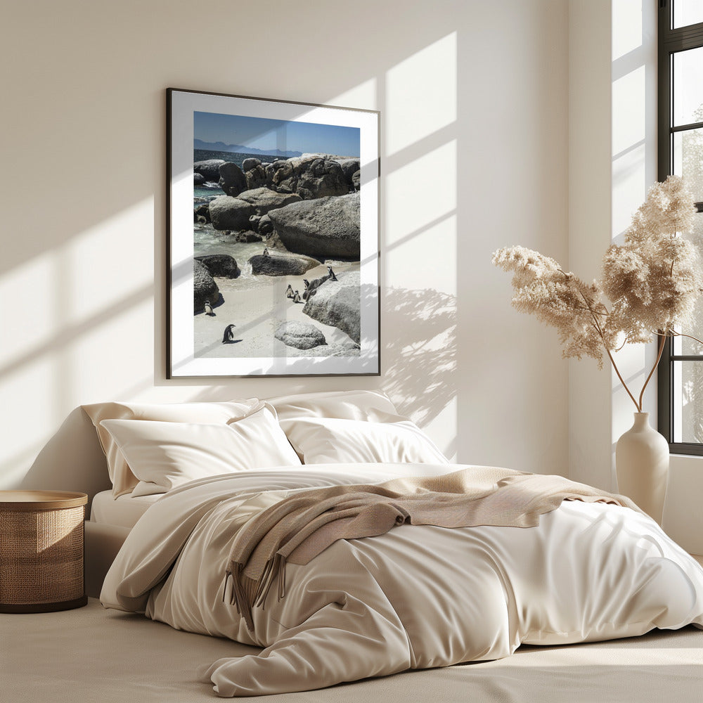 Penguins&#039; Coastal Stroll | Poster