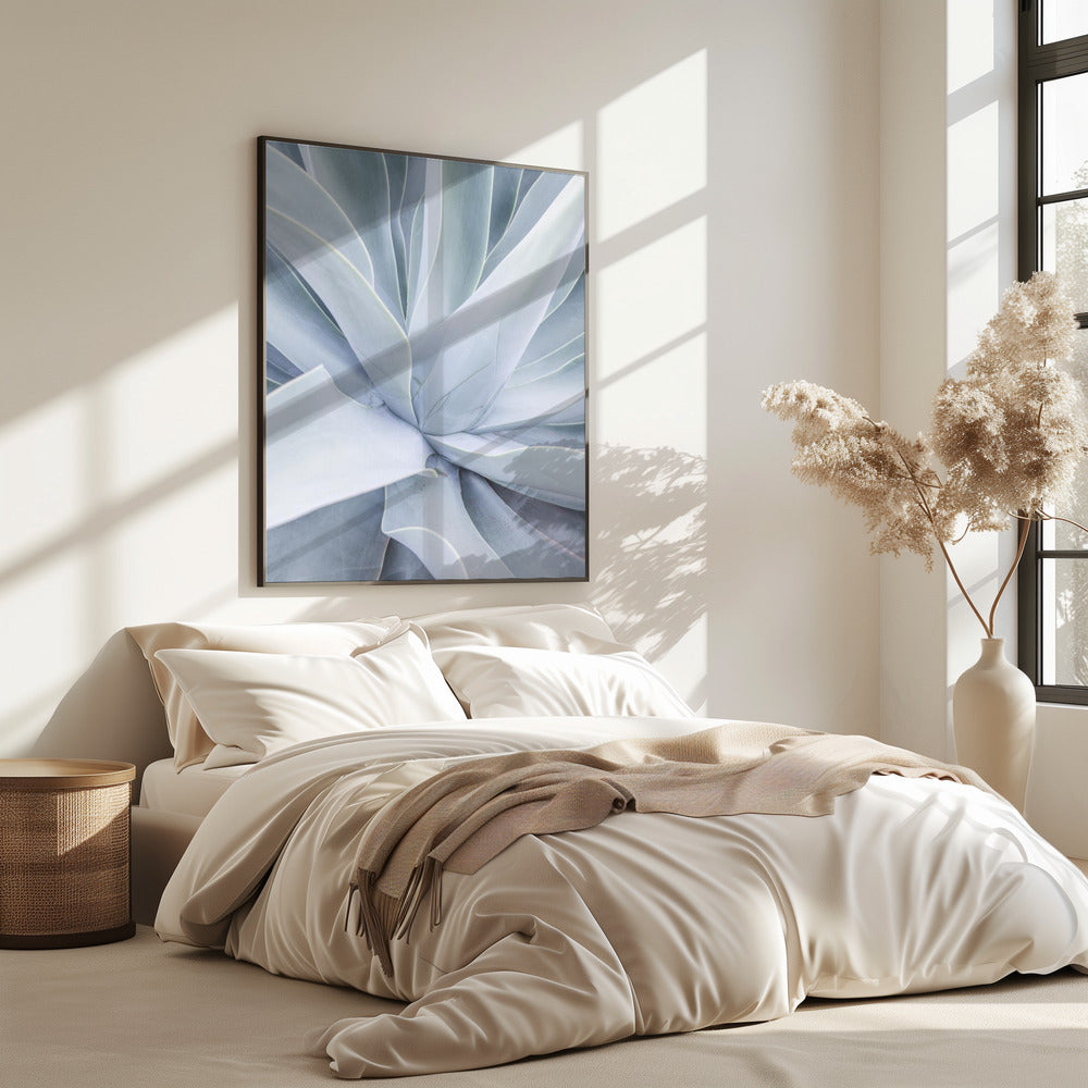 Silver Succulent Swirl | Poster