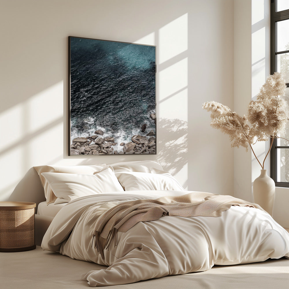 Rocky Coastline Waves | Poster