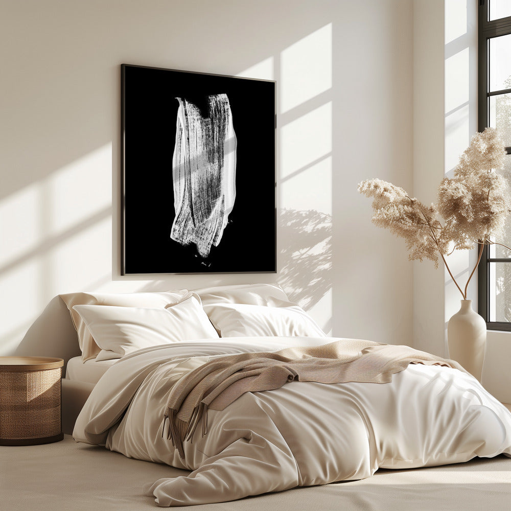 Monochrome Brushstroke | Poster