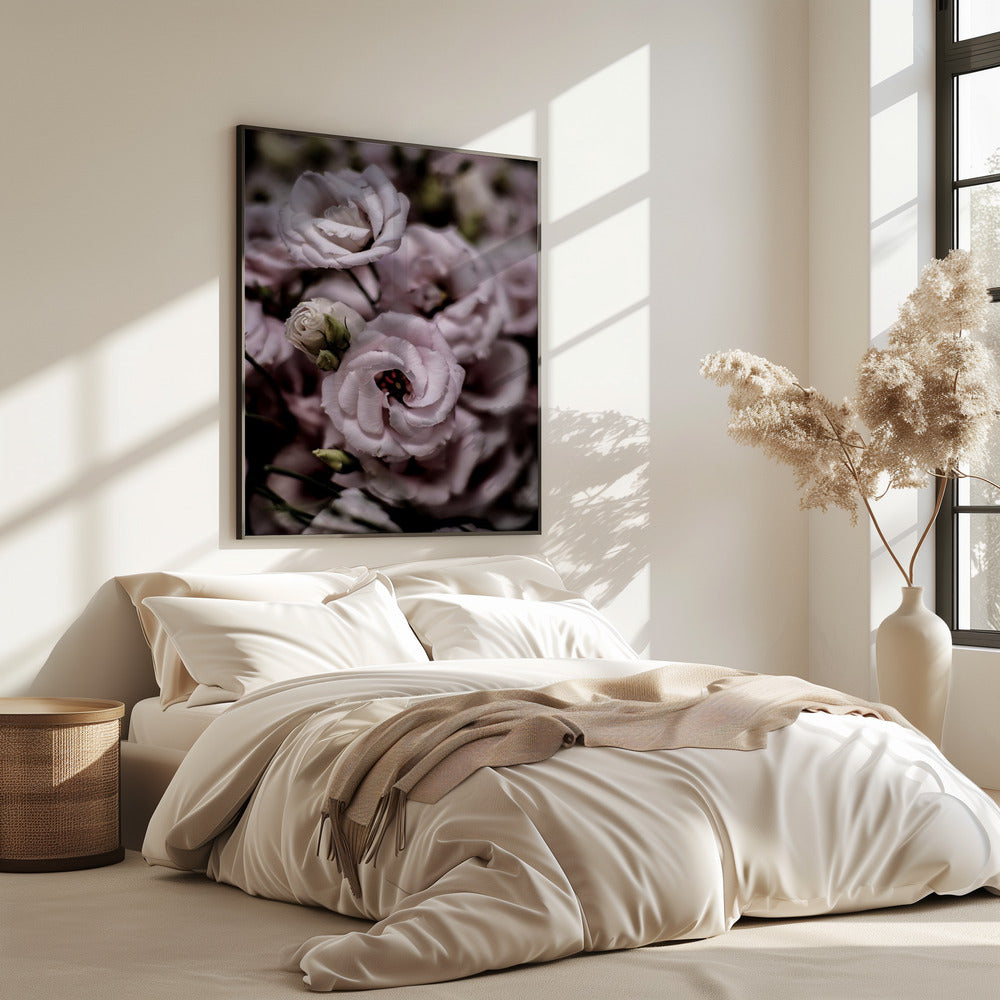 Delicate Beauty of Pink Lisianthus Flower | Poster