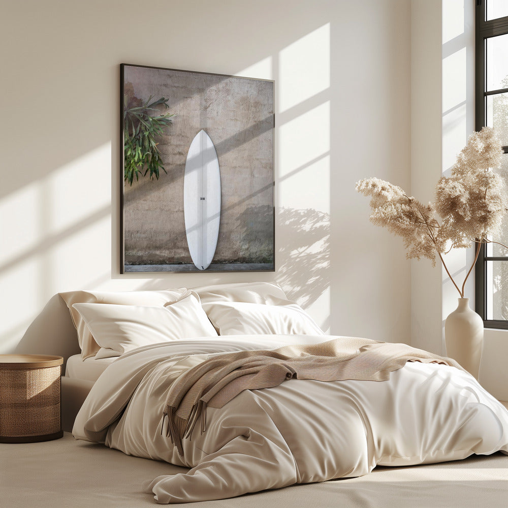 White Surfboard | Poster