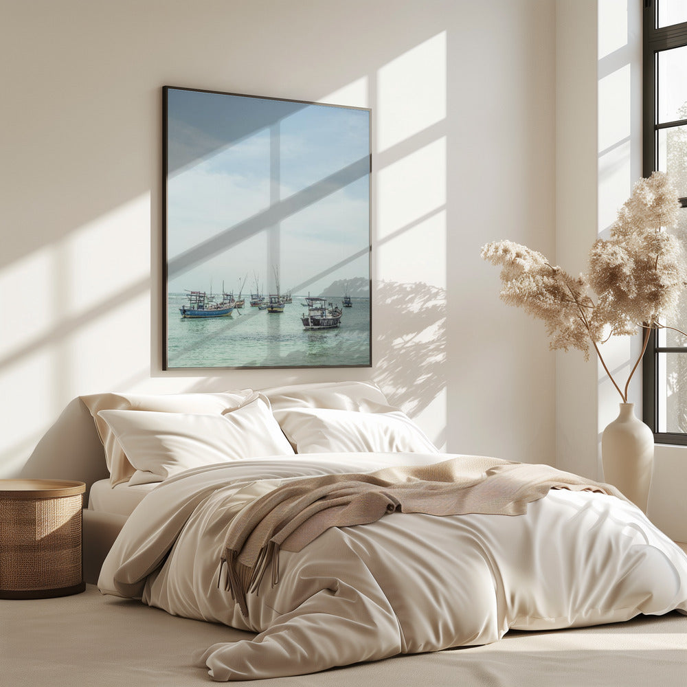 Tranquil Sea Vessels | Poster