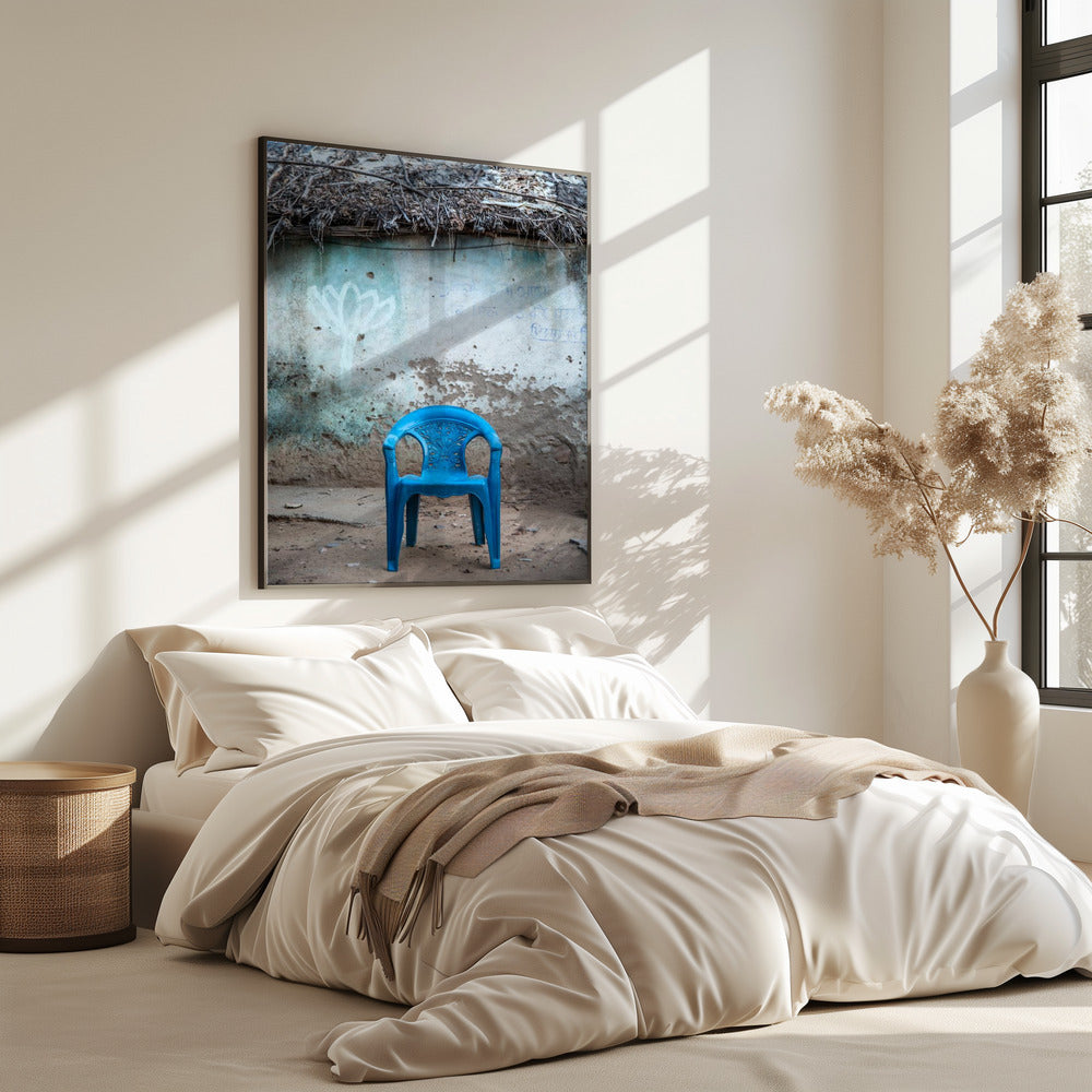 Lonely Blue Chair | Poster