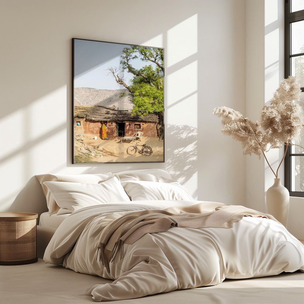 Rustic Indian Village Scene | Poster