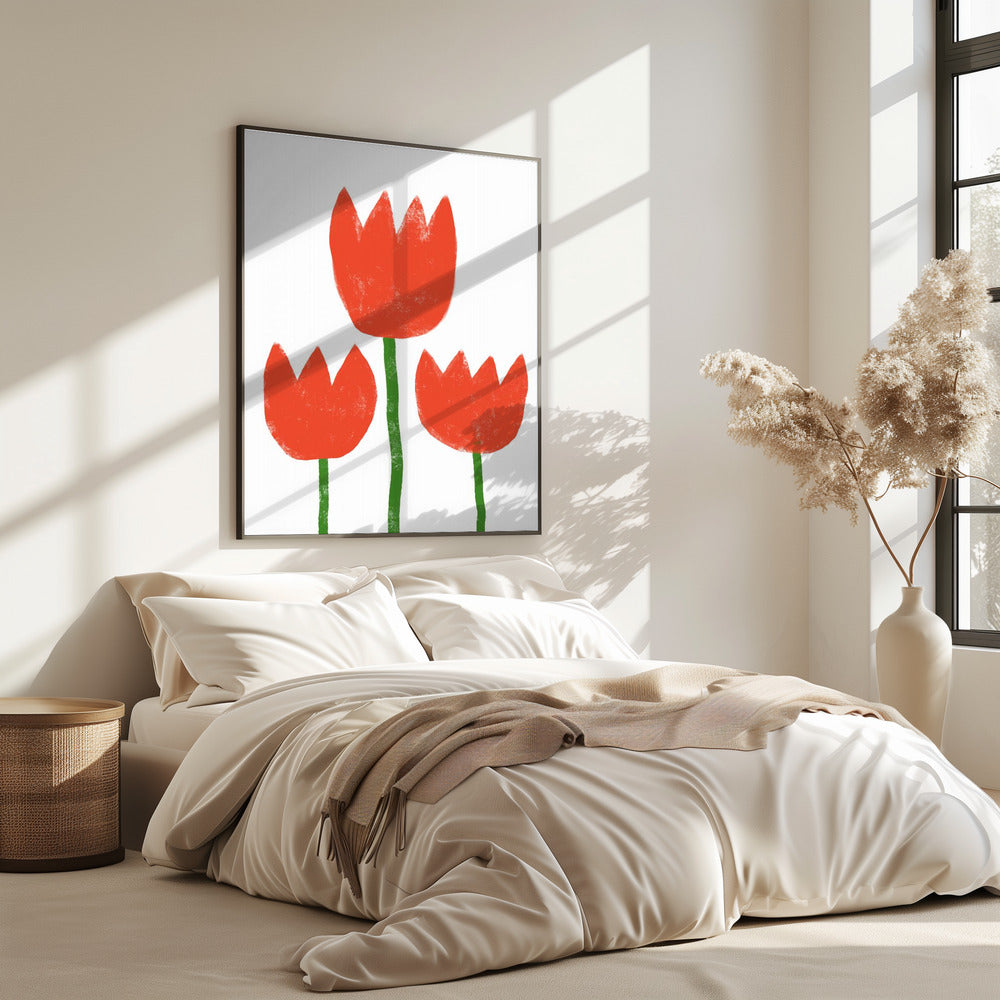 Red Tulip Trio | Poster
