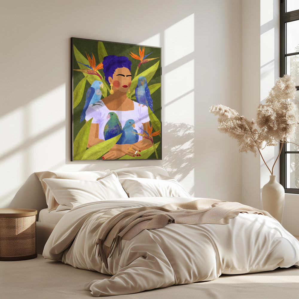Frida and birds | Poster