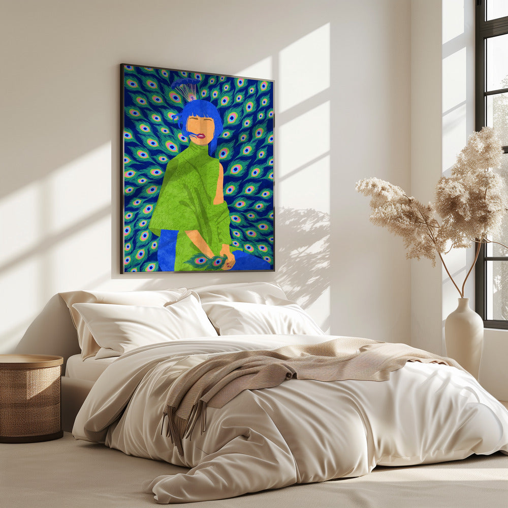 peacock woman | Poster