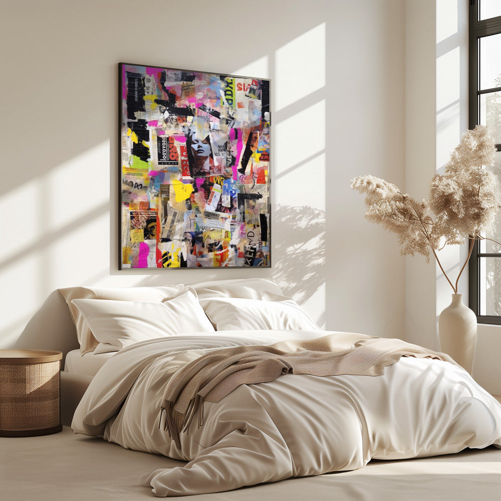 Vivid Collage Echoes | Poster