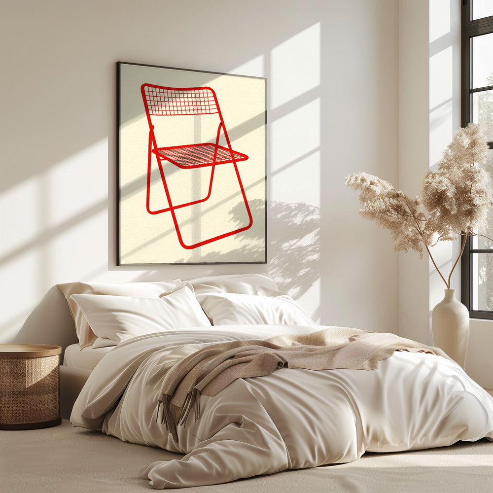 Ted Net Chair Red | Poster