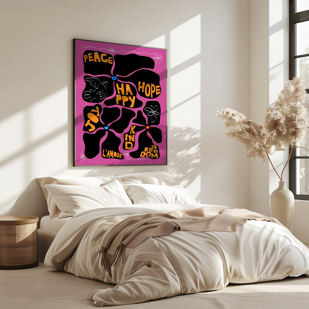 Flower of the Time - Purple | Poster