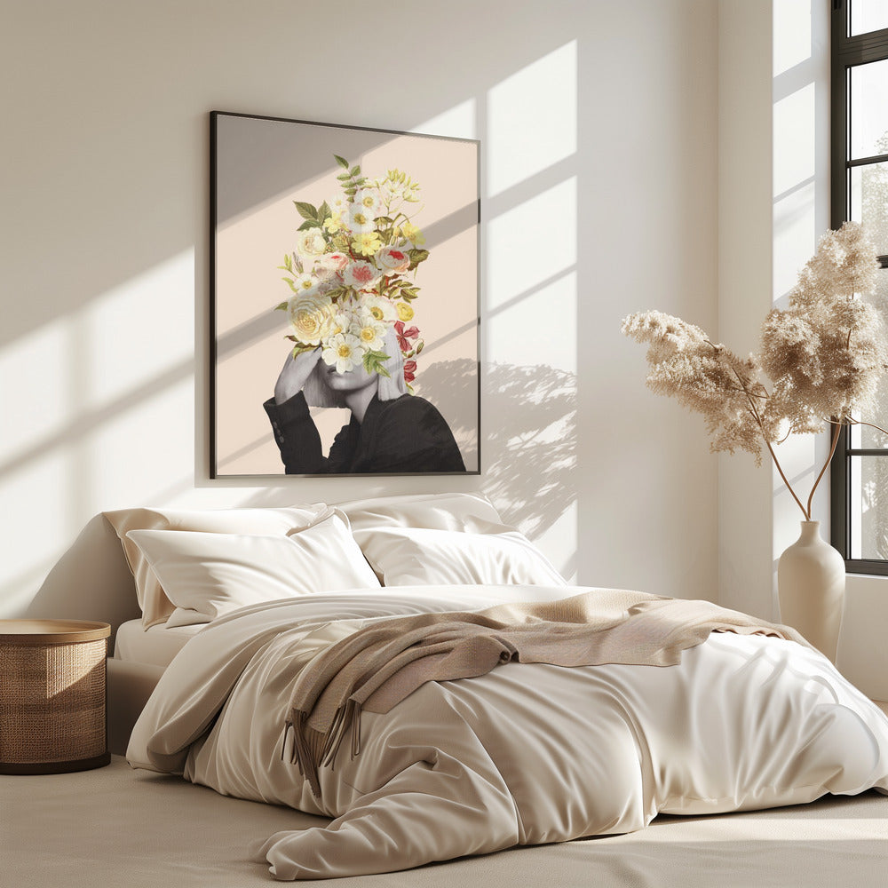 White Flowers Bouquet | Poster