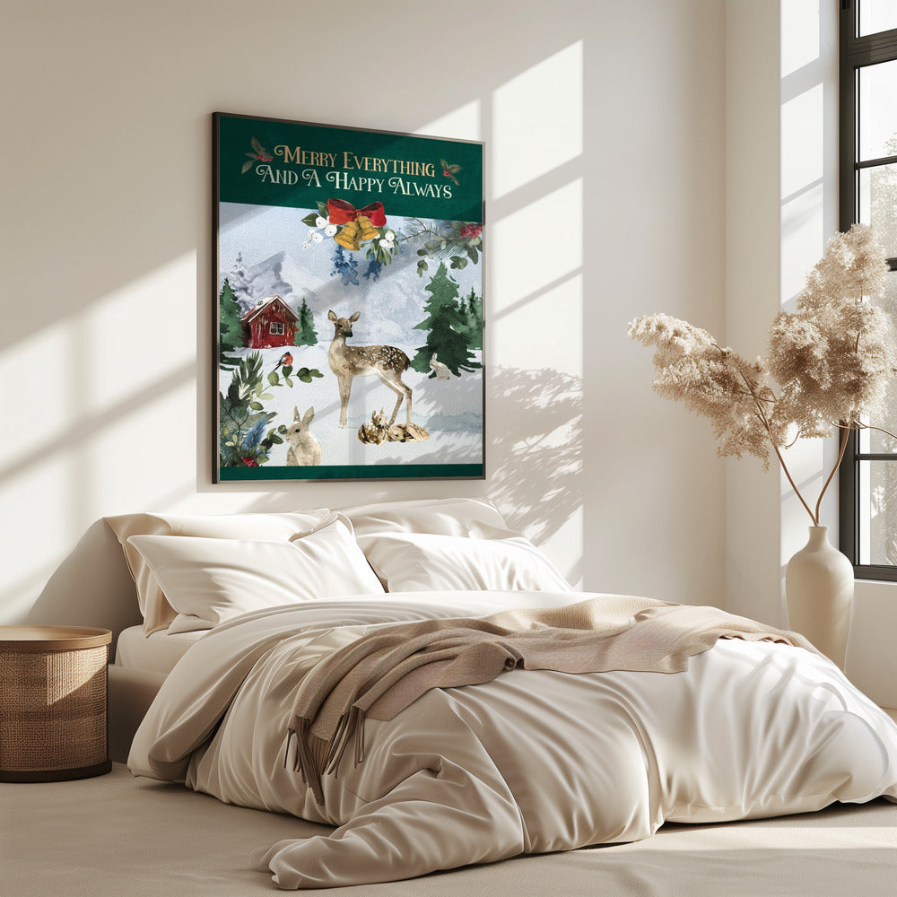 Merry Woodland Scene | Poster